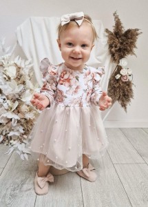 Sukienka dla dziewczynki Peonie Beige 