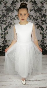 Tiulowa sukienka dla dziewczynki na komunię "Adel" 