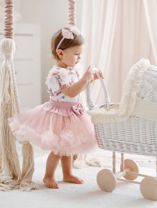 Komplet spódniczka tiulowa i bluzeczka "Ballerina Bunny" rozm.80